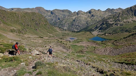 The climb and descent after les Bordes d'Envara