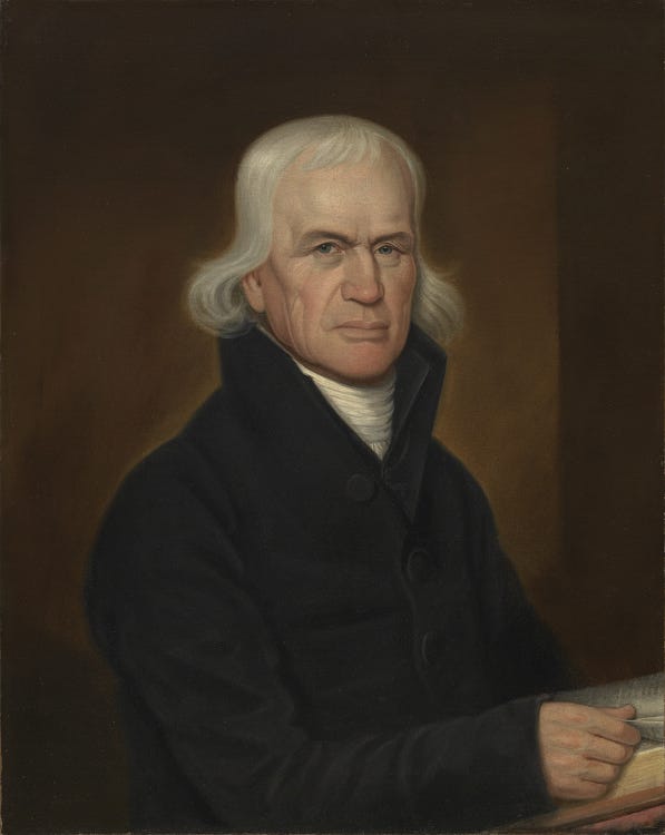 Oil painting of Francis Asbury