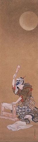 Kinuta or Beauty Fulling Cloth in the Moonlight by Katsushika Oi Kinuta or Beauty Fulling Cloth in the Moonlight by Katsushika Oi