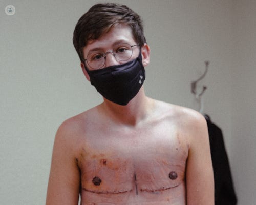 Transgender man who just has had FTM top surgery Transgender man who just has had FTM top surgery
