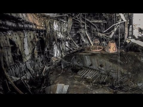 Incredible footage of *the interior of* the 'sarcophagus' enclosing the shattered nuclear electricity plant @ Chernobyl, Ukraine. Incredible footage of *the interior of* the 'sarcophagus' enclosing the shattered nuclear electricity plant @ Chernobyl, Ukraine.