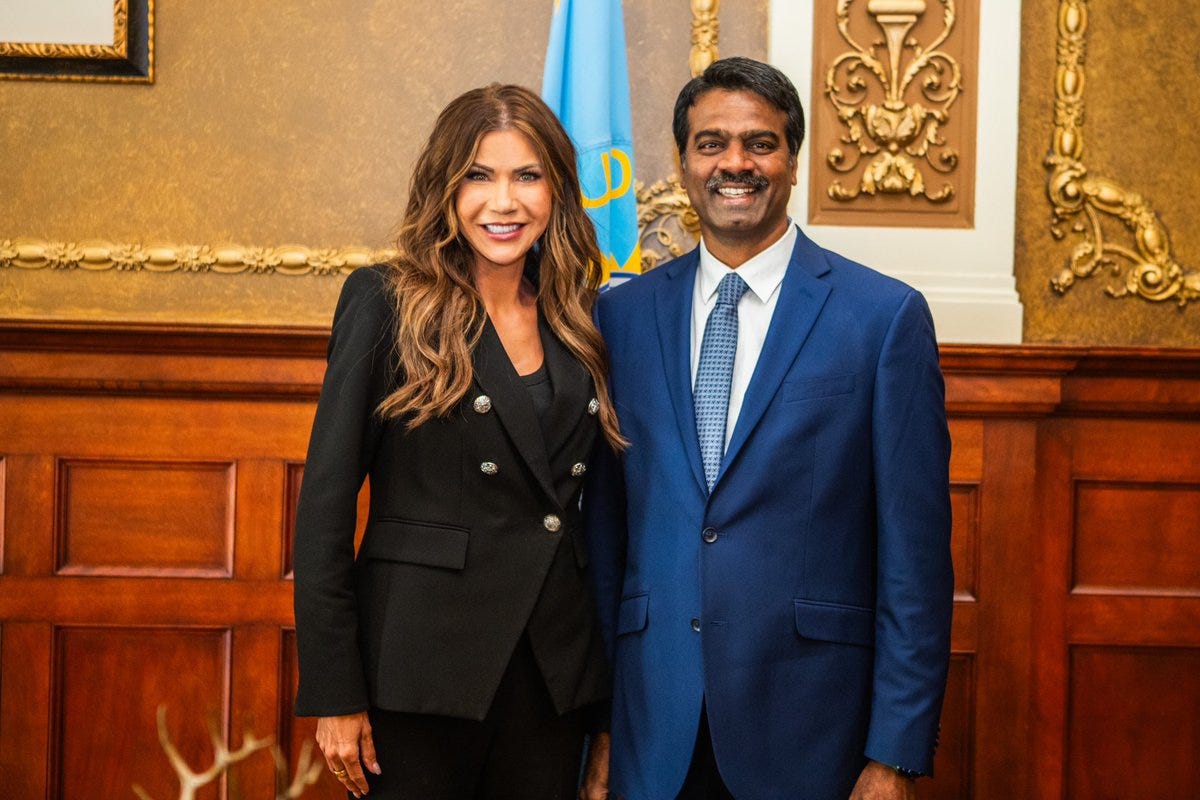 South Dakota has made tremendous investments to improve our IT  infrastructure. Our new BIT Commissioner Dr. Madhu Gottumukkala is the  right person to carry that momentum forward. He will focus on putting