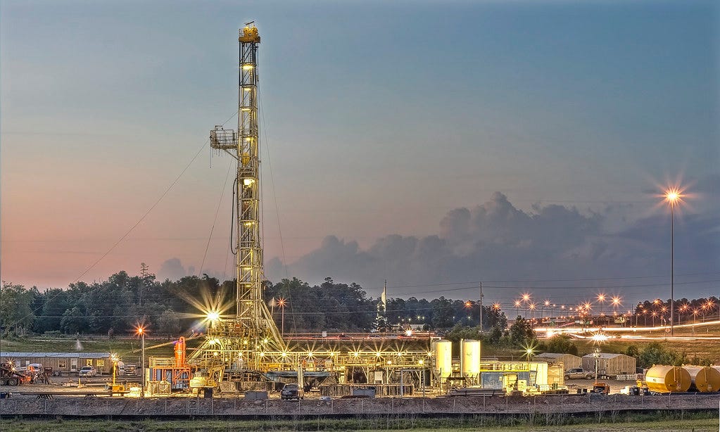 Chesapeake Energy rig drilling the Haynesville Shale | Flickr