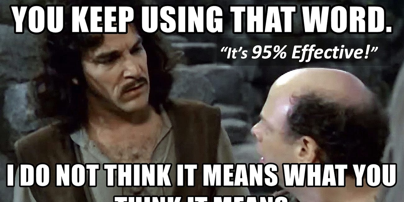 95% Effective Doesn’t Mean What Billions of People Think It Means
