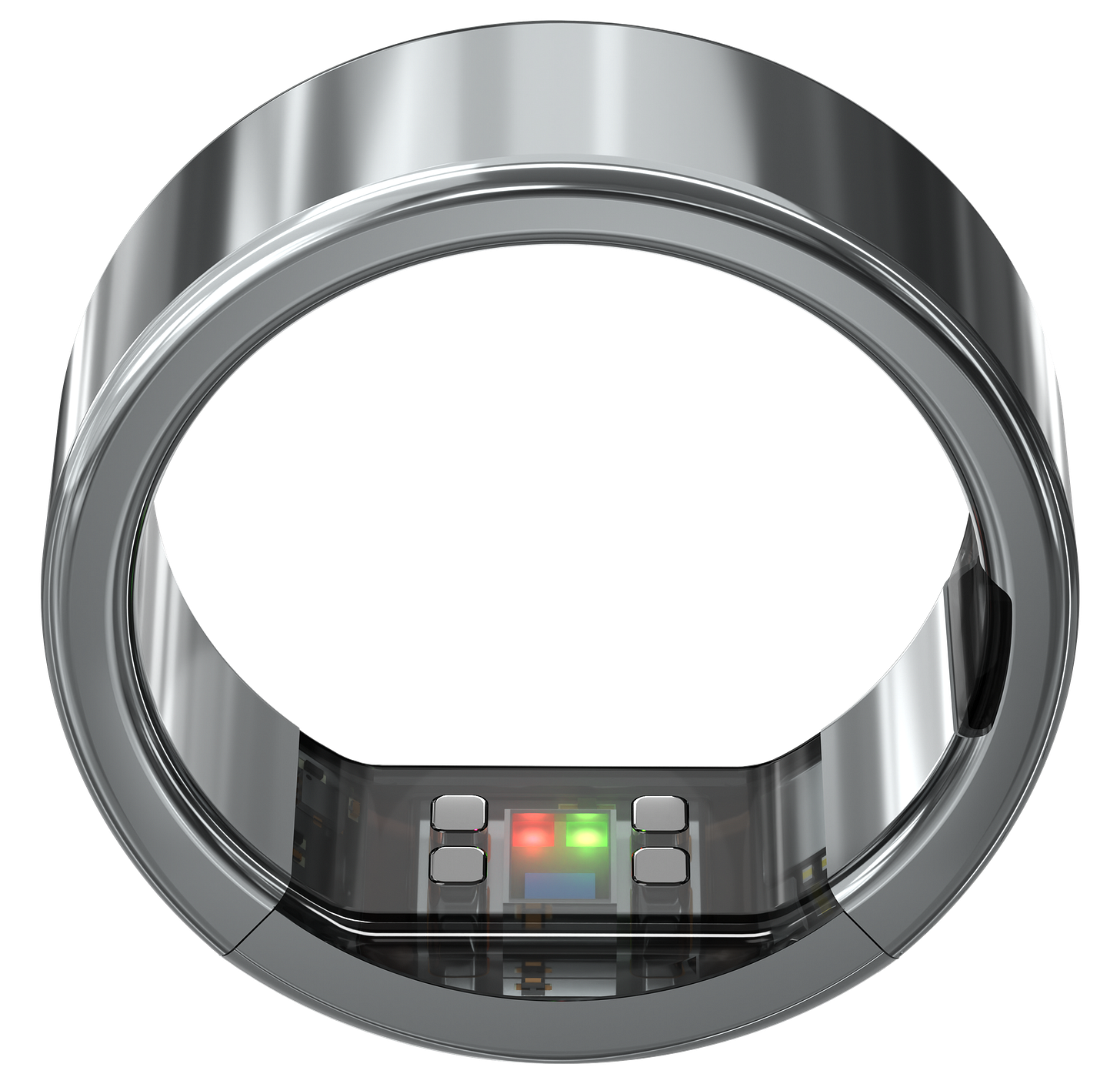 Ring Pro unibody titanium design showing internal sensors