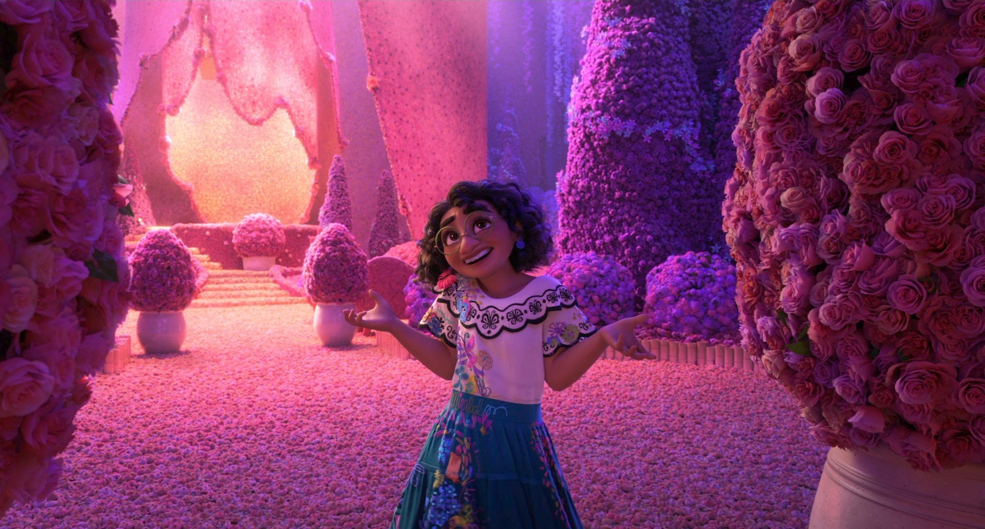 Still frame from Encanto, Walt Disney Animation Studios.