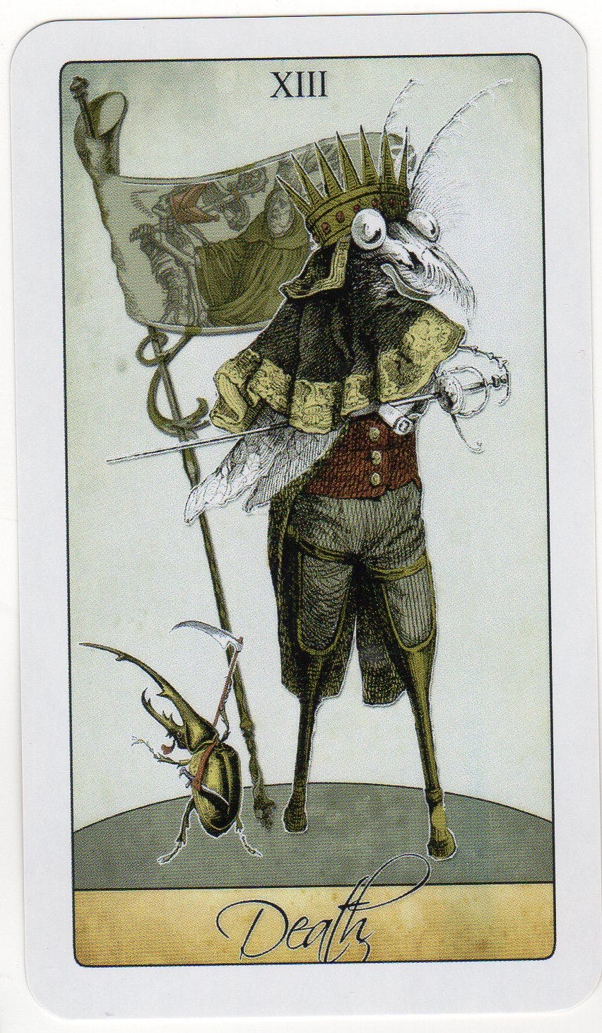 Death card from the Isadore Tarot. Death card from the Isadore Tarot.