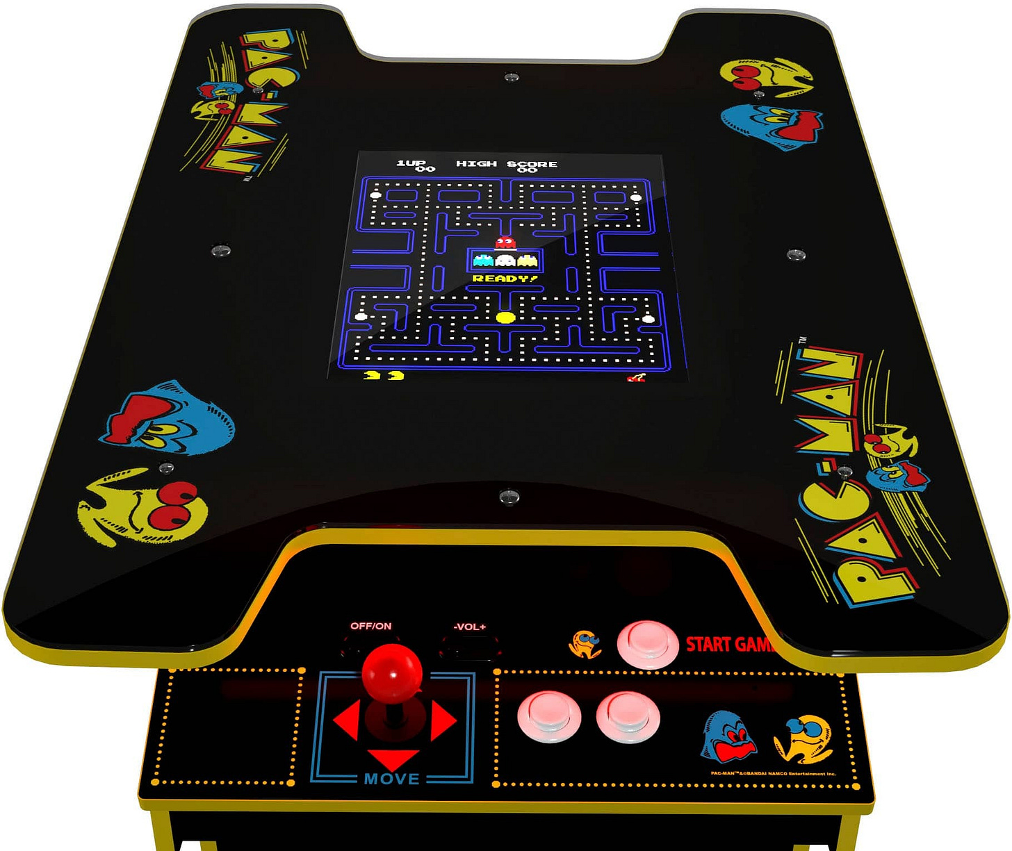 Tablestop console arcade game of PacMan Tablestop console arcade game of PacMan
