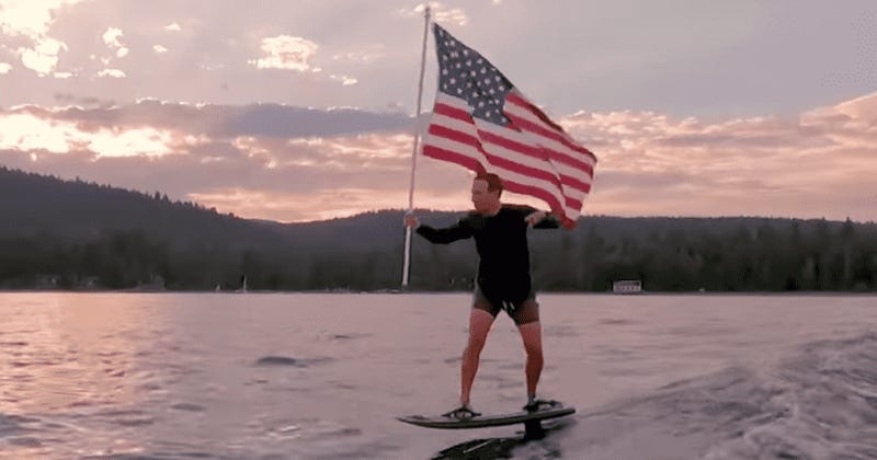 Mark Zuckerberg trolled for surfing holding US flag on 4th of July: 'AI  getting too human like' | MEAWW