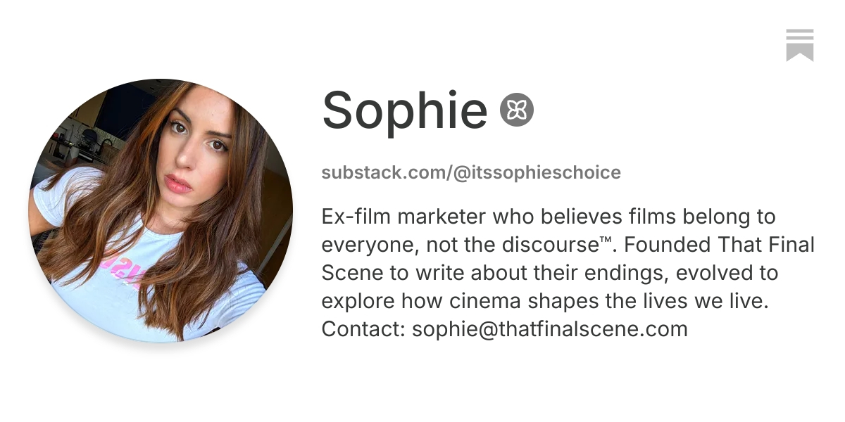 Sophie | Substack