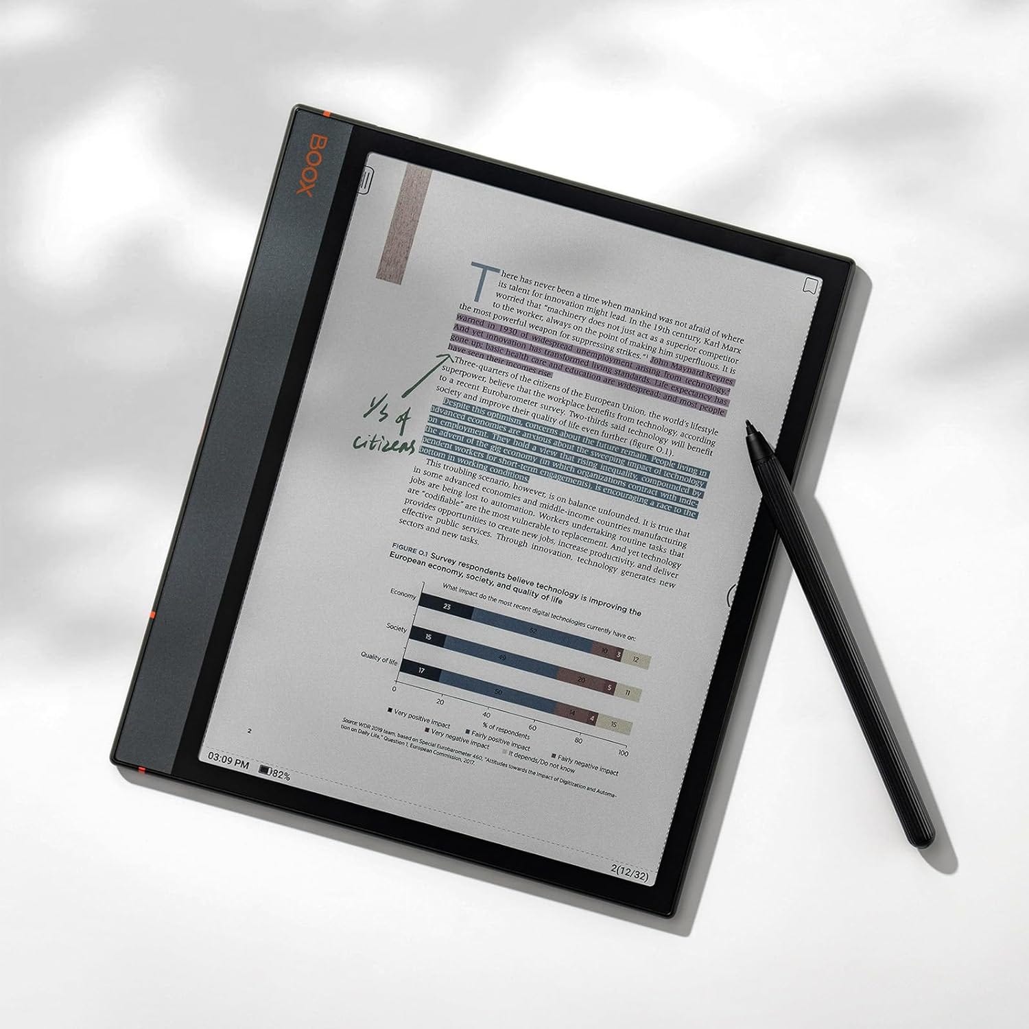 BOOX Note Air 3C本体とケース、ペンのセット Boox Note Air 3C Unboxing and First Impressions