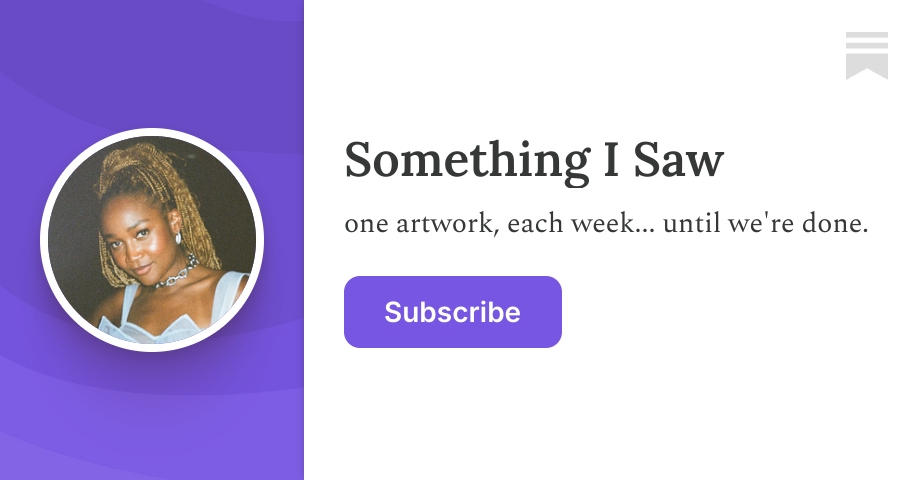 Something I Saw | kimberly drew | Substack