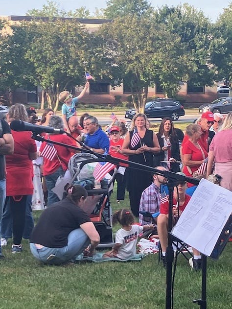 pictures of Charlie Kirk memorial
