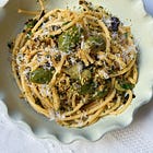 Castelvetrano Olive, Caper, Lemon Bucatini