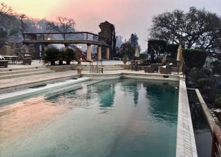 Signorello pool after the fire Signorello pool after the fire