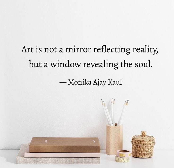 Art is Not a Mirror, But a Window