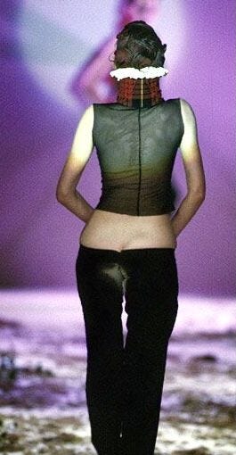 Alexander McQueen, “Bumster” trousers. Fall/Winter 1995-6. | Mcqueen  fashion, Alexander mcqueen runway, Deconstruction fashion