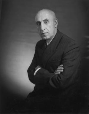 Iranian Prime Minister Mohammad Mosaddegh. Overthrown in a 1953 CIA-sponsored coup in favor of the compliant Shah Mohammad Reza Pahlavi, who then commenced a 26-year rule as an American puppet until the 1979 Islamic Revolution. The deed was engineered by Teddy Roosevelt's grandson Kermit. Iranian Prime Minister Mohammad Mosaddegh. Overthrown in a 1953 CIA-sponsored coup in favor of the compliant Shah Mohammad Reza Pahlavi, who then commenced a 26-year rule as an American puppet until the 1979 Islamic Revolution. The deed was engineered by Teddy Roosevelt's grandson Kermit.