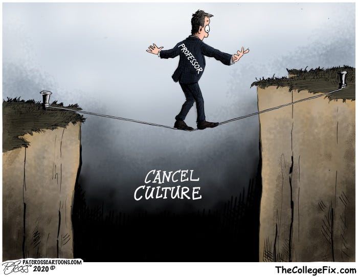 The College Fix's higher education cartoon of the week #CancelCulture | The  College Fix