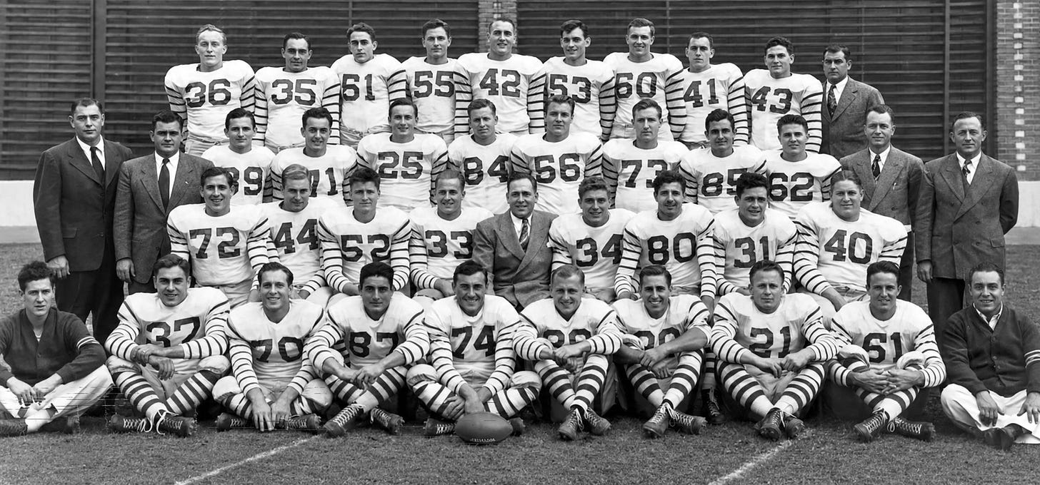Team photo of the 1946 Miami Seahawks. Courtesy of Barry Shuck. Team photo of the 1946 Miami Seahawks. Courtesy of Barry Shuck.