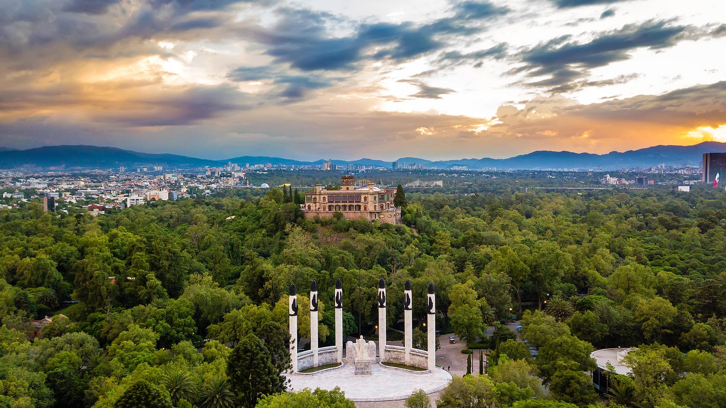 Chapultepec in Mexico City - the oldest park in Latin America