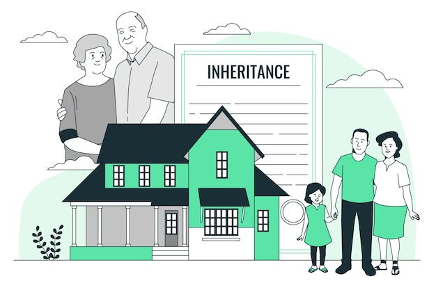 Inheritance  concept illustration