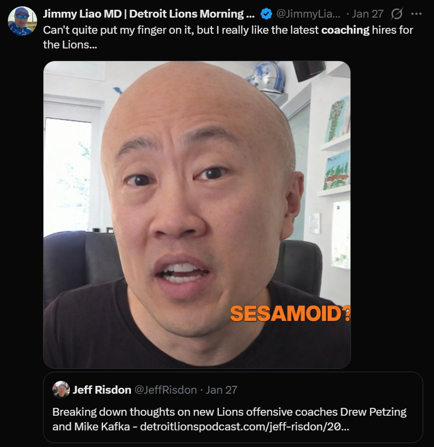 Detroit Lions offensive coordinator Drew Petzing