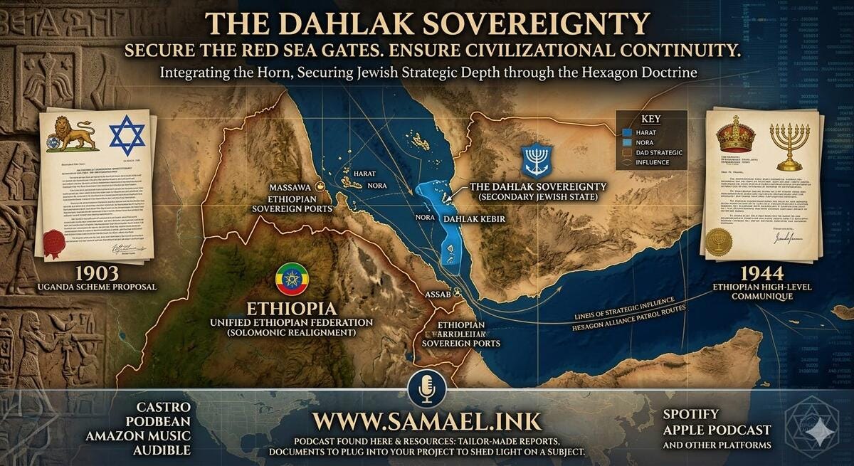 An educational infographic titled The Ghost Lineages: Mapping the 7th-Century Epigraphic Gap. The visual features an aged parchment-style map of the Red Sea region, connecting the Levant, the Hijaz, and the Horn of Africa. Key regions are annotated with bullet points discussing the absence of Banu Hāshim and Banu Umayya in contemporary stone records. The map includes icons of ancient stone steles, trade routes, and maritime vessels. A large, diagonal watermark spans the center with the text: www.samael.ink where all contents of this podcast found there along with many other resources like tailor made reports and documents you can plug into your own project to shed light on a subject. Podcast apps spotify, Apple podcast Amazon music, Castro, Podbean, Audible. An educational infographic titled The Ghost Lineages: Mapping the 7th-Century Epigraphic Gap. The visual features an aged parchment-style map of the Red Sea region, connecting the Levant, the Hijaz, and the Horn of Africa. Key regions are annotated with bullet points discussing the absence of Banu Hāshim and Banu Umayya in contemporary stone records. The map includes icons of ancient stone steles, trade routes, and maritime vessels. A large, diagonal watermark spans the center with the text: www.samael.ink where all contents of this podcast found there along with many other resources like tailor made reports and documents you can plug into your own project to shed light on a subject. Podcast apps spotify, Apple podcast Amazon music, Castro, Podbean, Audible.