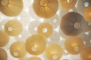 overhead lanterns