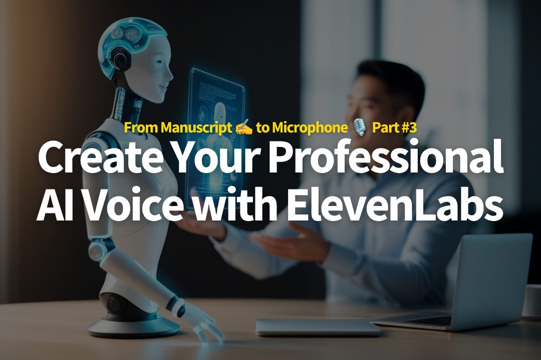 Create Your Professional AI Voice with ElevenLabs Create Your Professional AI Voice with ElevenLabs