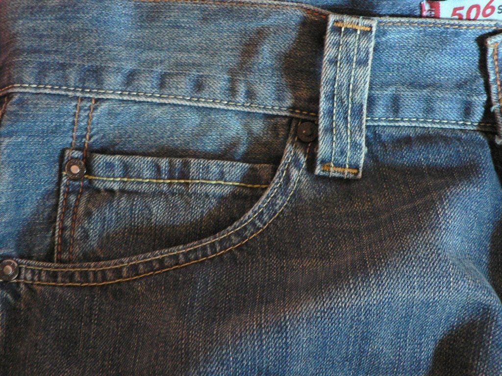 A watch pocket on a pair of Levi's. Photo by M62, CC BY-SA 3.0 A watch pocket on a pair of Levi's. Photo by M62, CC BY-SA 3.0