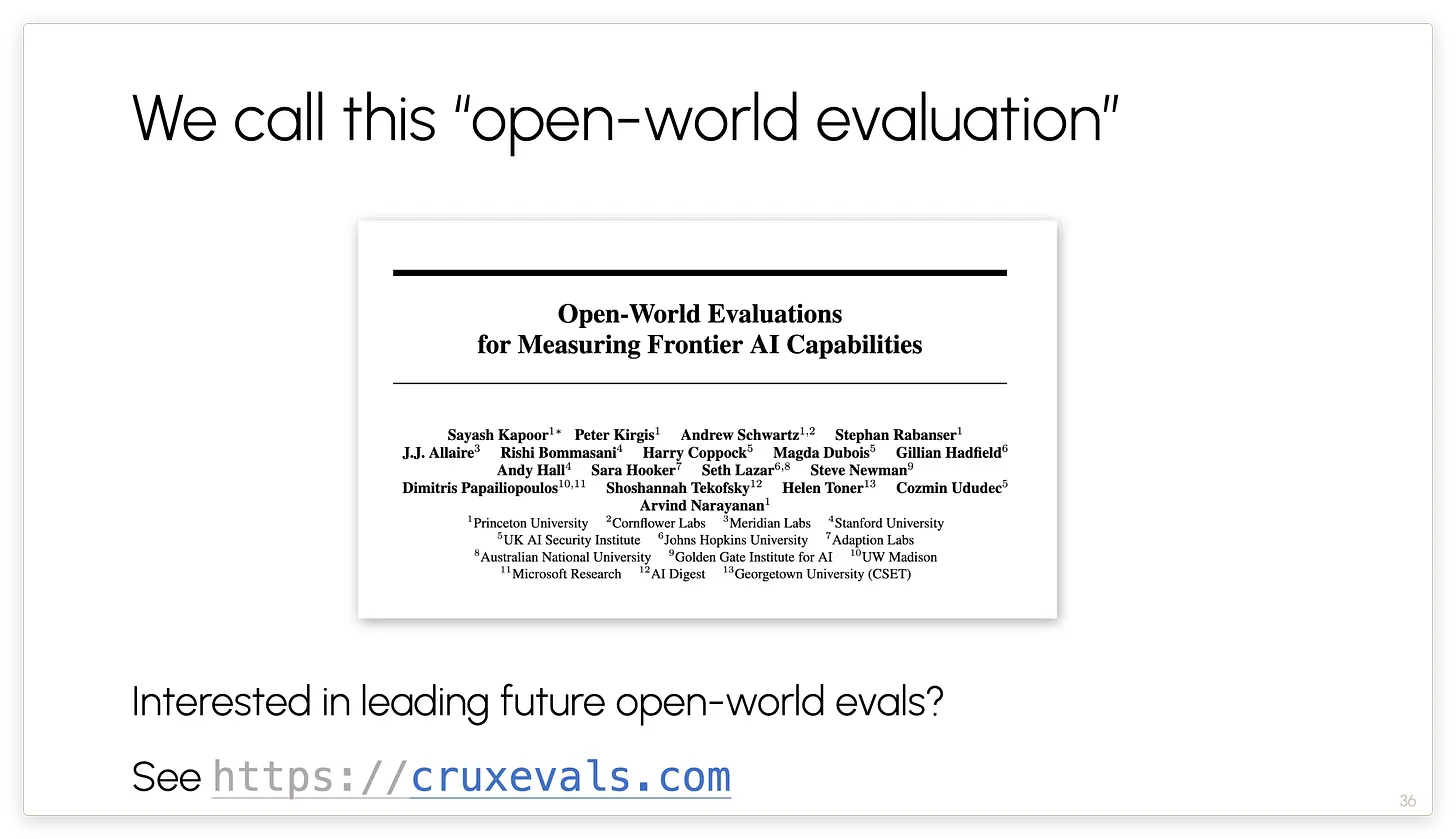 我们称之为“开放世界评估”