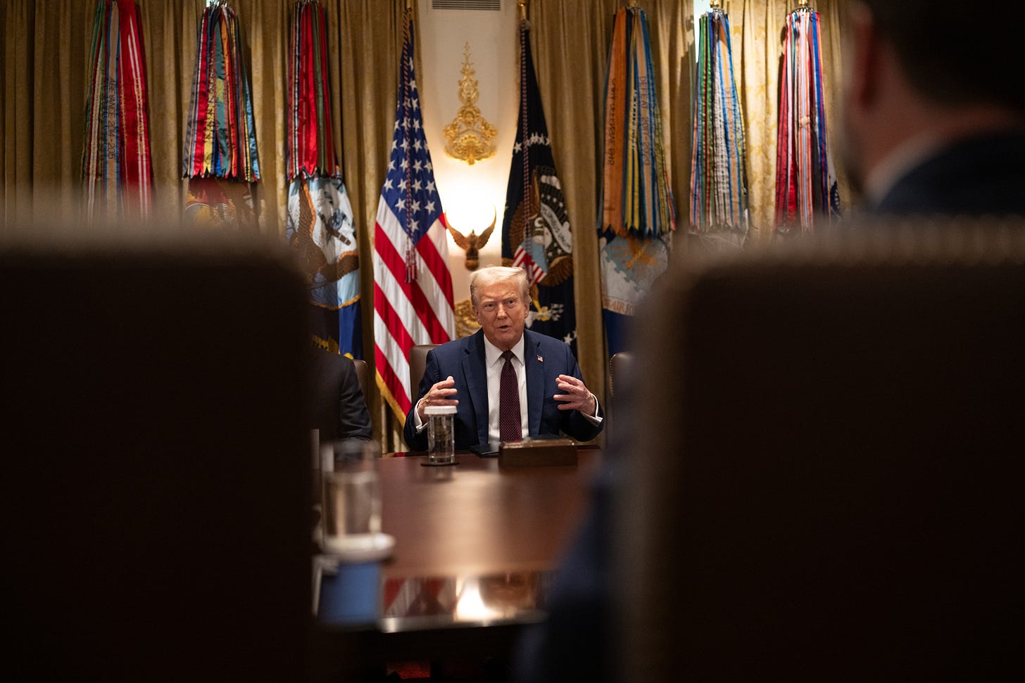 President Donald Trump holds a cabinet meeting, Tuesday, August 26, 2025, in the Cabinet Room of the White House. (Official White House Photo by Daniel Torok) President Donald Trump holds a cabinet meeting, Tuesday, August 26, 2025, in the Cabinet Room of the White House. (Official White House Photo by Daniel Torok)