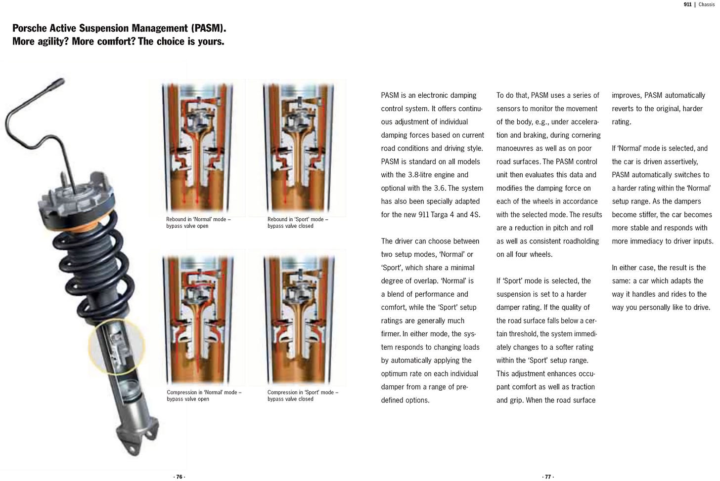 Porsche 911 997 2006 brochure PASM Porsche 911 997 2006 brochure PASM