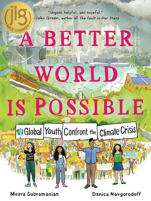 Colorful cover of A Better World Is Possible graphic novel