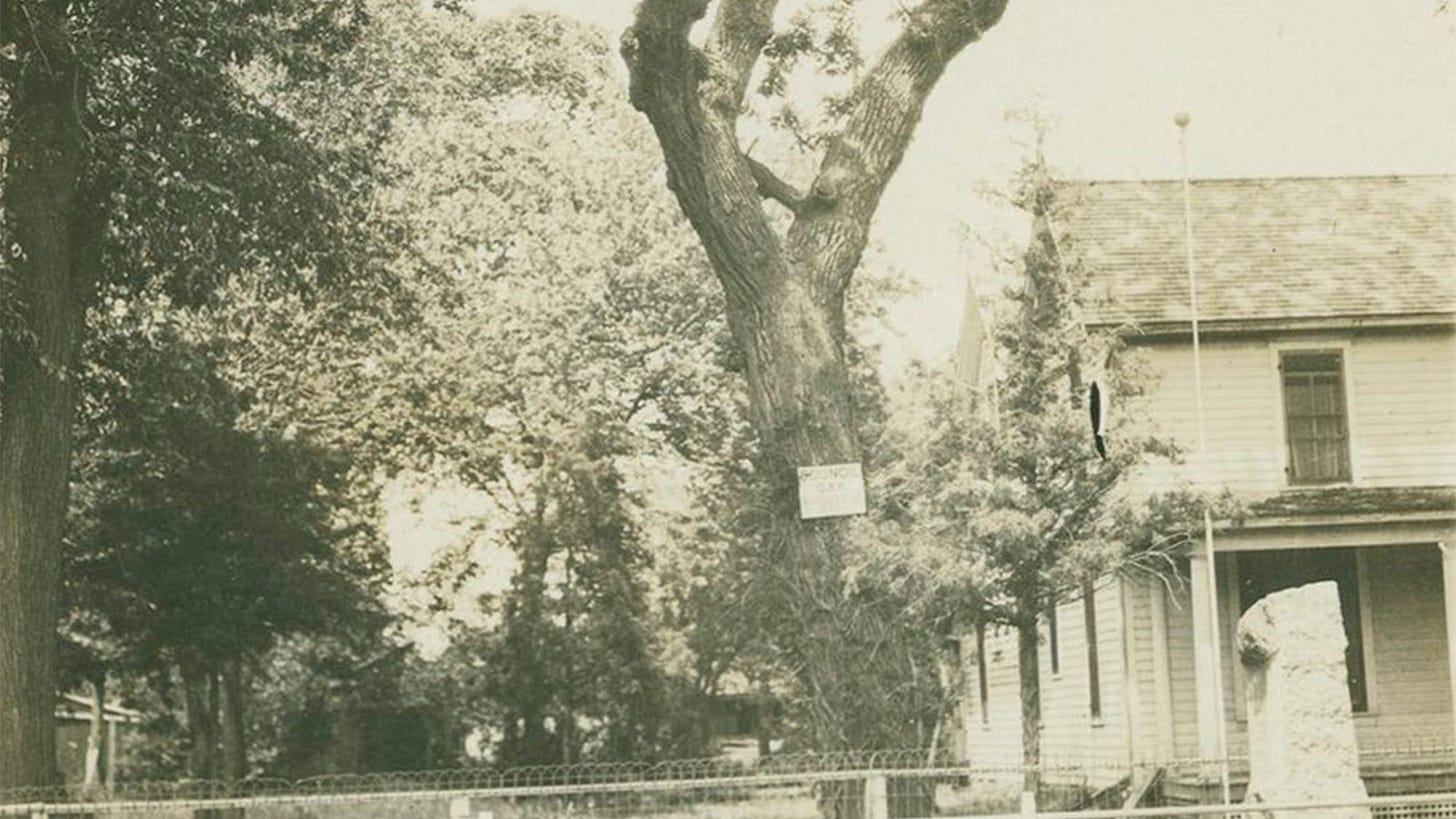 Council Oak in Council Grove (U.S. National Park Service) Council Oak in Council Grove (U.S. National Park Service)