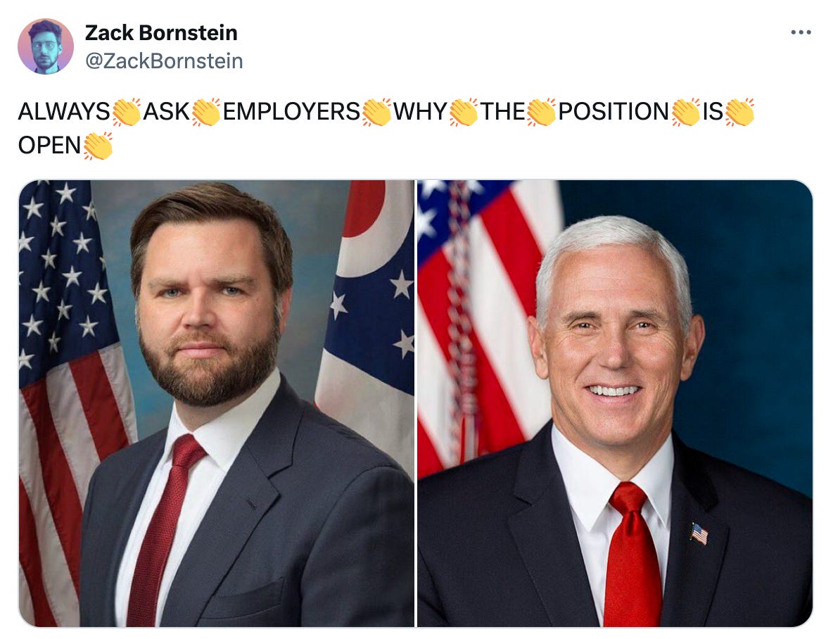   See new posts Conversation Zack Bornstein @ZackBornstein ALWAYS👏ASK👏EMPLOYERS👏WHY👏THE👏POSITION👏IS👏OPEN👏
