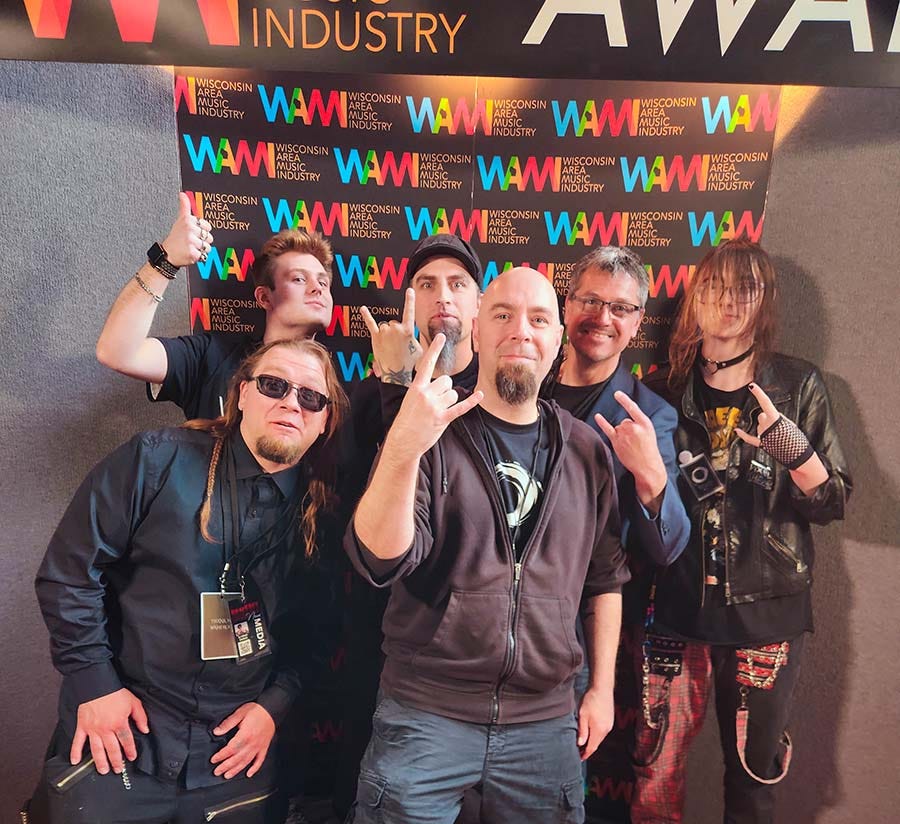 VOYD crew at the Wisconsin Area Music Industry Awards Show