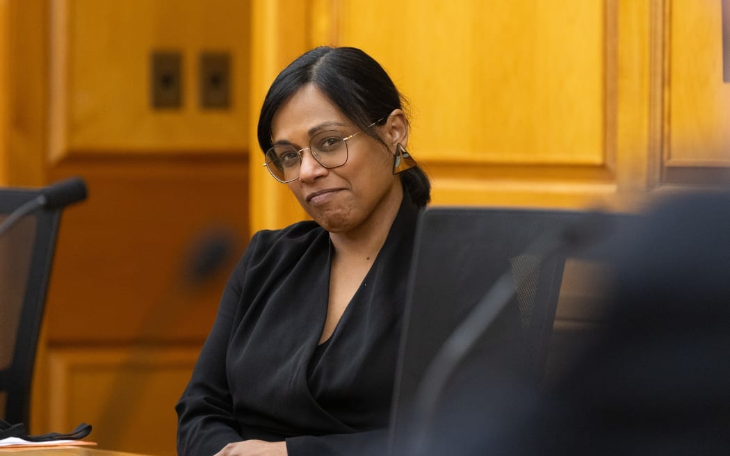 Labour MP Vanushi Walters in Parliament's Regulations Review Committee. Labour MP Vanushi Walters in Parliament's Regulations Review Committee.