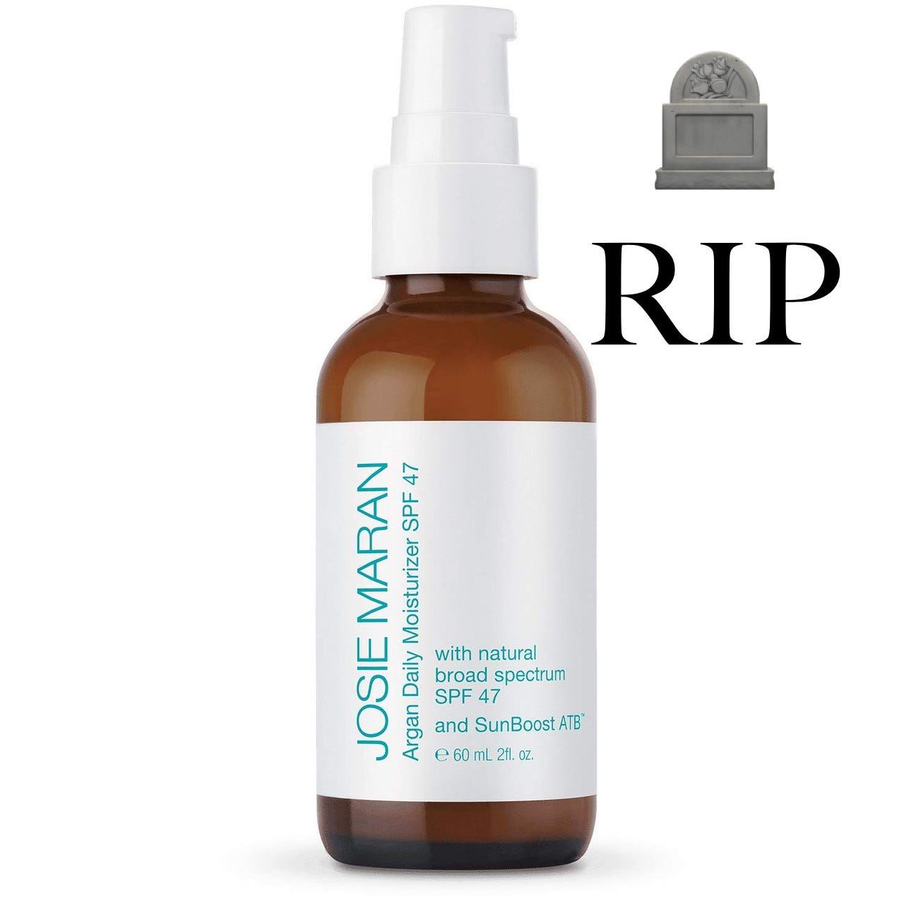Josie Maran Argan Daily Moisturizer SPF 47, discontinued