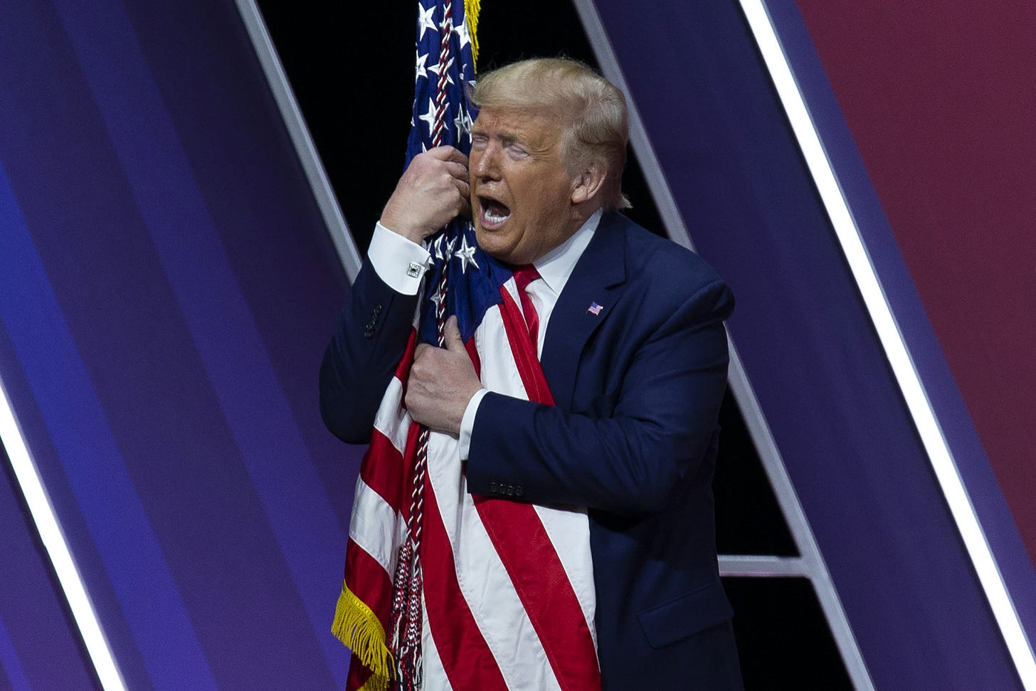 Trump says getting rid of "bad" people made him successful