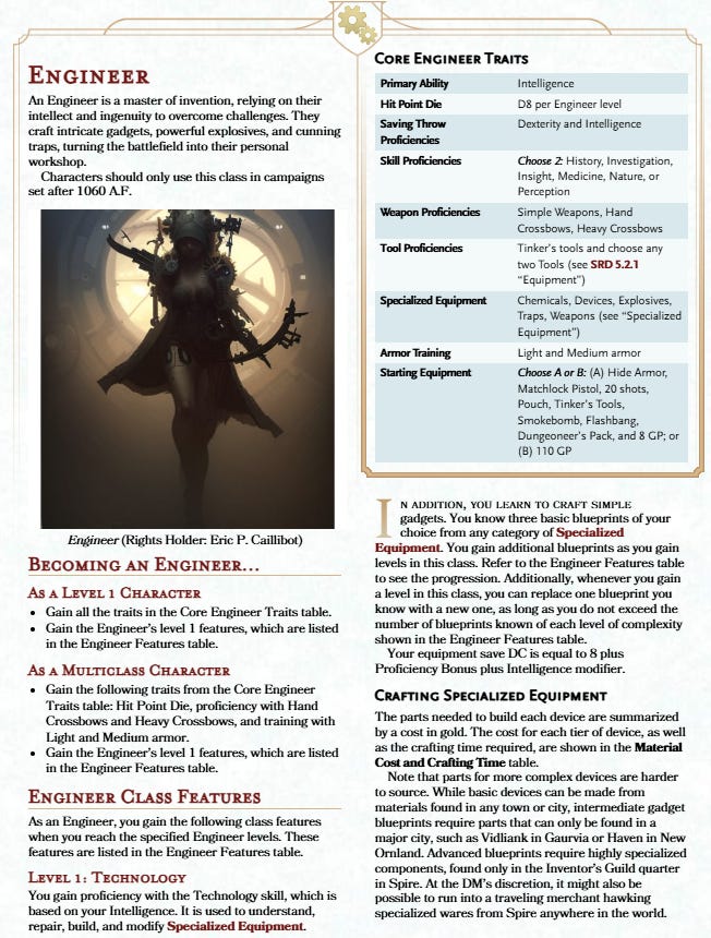 š£steampunk tech and the engineer
