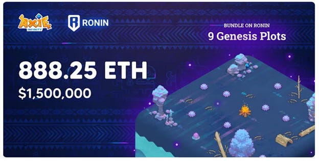 Third most expensive NFT sale ever in Axie Infinity Third most expensive NFT sale ever in Axie Infinity