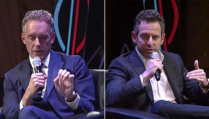 Listening to Jordan Peterson and Sam Harris – Catholic World Report