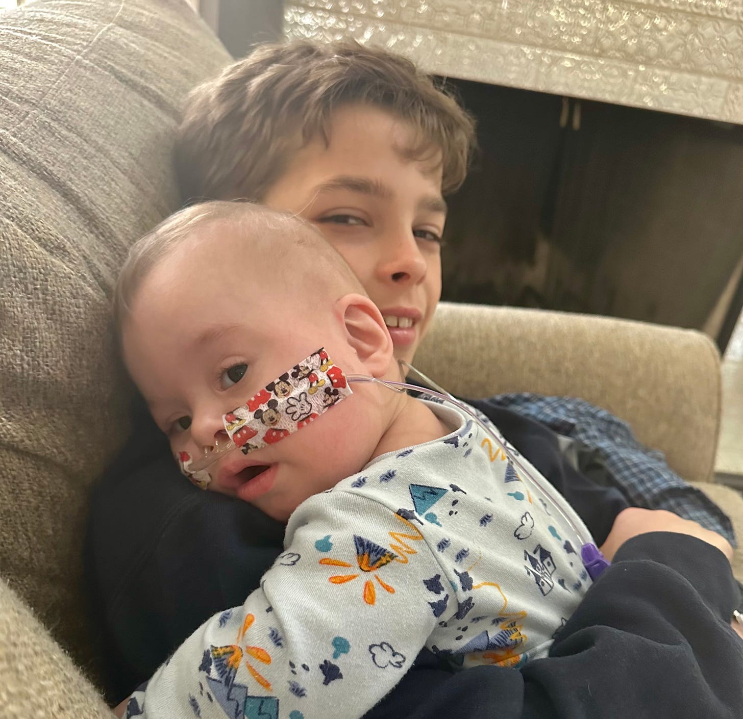 My sons, Hudson and Luke