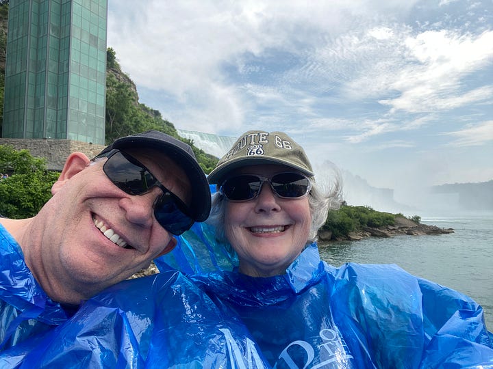 Niagara Falls US side, Maid of the Mist, American Falls, Horseshoe Falls, Crows Nest
