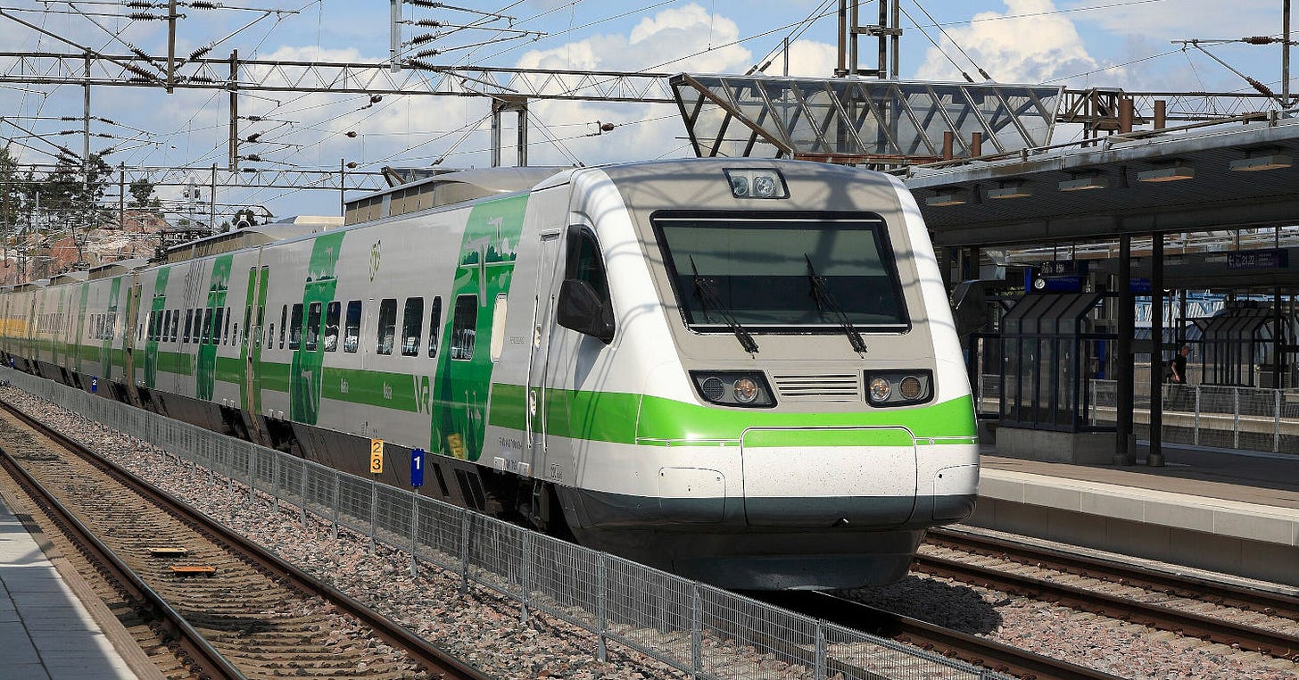 芬兰的Pendolino列车