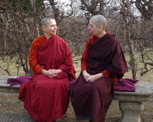 Ayya Santacitta und Ayya Sabbamitta