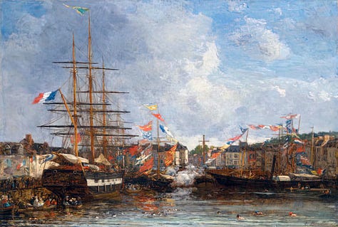 Boudin, Dubourg, Friesz, Guerard, Jongkind, Le Sidaner, Lee-Hankey, Monet, Parrott
