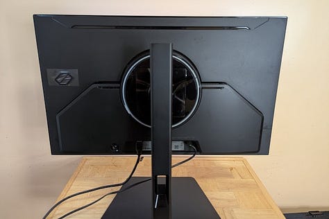 G80HF rear panel, rear ports, portrait swivel